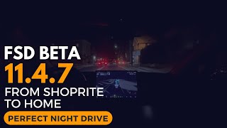 Tesla FSD Beta 11.4.7 - From ShopRite to Home - Perfect night drive by Fabian Luque 76 views 8 months ago 8 minutes, 23 seconds