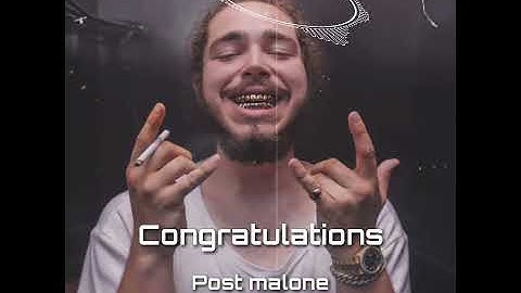 Thumbnail of Poast malone congratulations chorus only