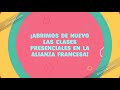 Nuevas clases presenciales en la alianza francesa