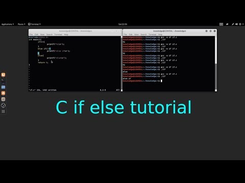 C Programming if, else if, else tutorial in Linux