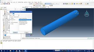 round bar Abaqus modeling Profile
