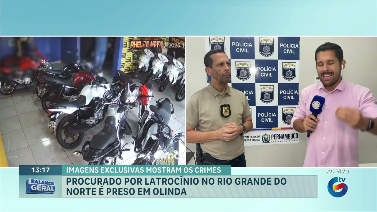 Homem procurado por latrocínio no Rio Grande do Norte é preso em Olinda