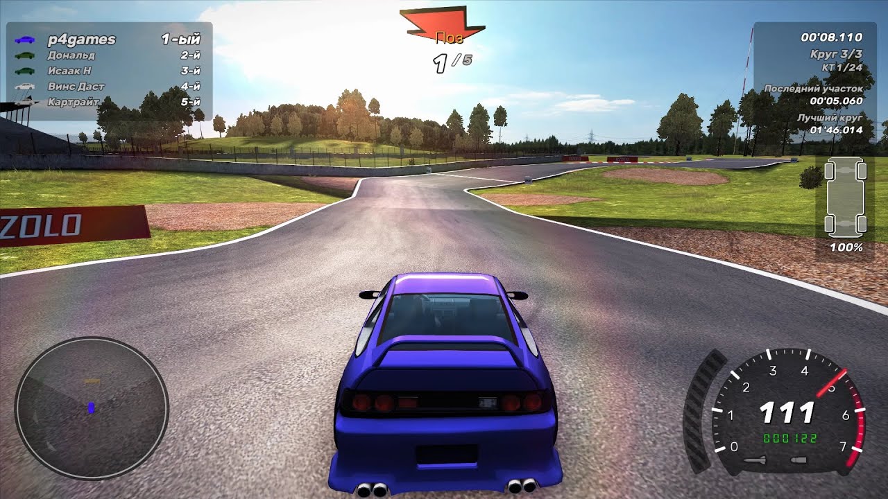 Crashday Redline Edition - Режим гонка - Автострада Мансфилда - Gameplay (ПК)