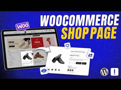 How to Customize a WooCommerce Shop Page YouTube tutorial thumbnail