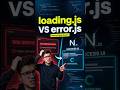 Next.js mei loading.js &amp; error.js kya hota hei 🔥 | Day 11