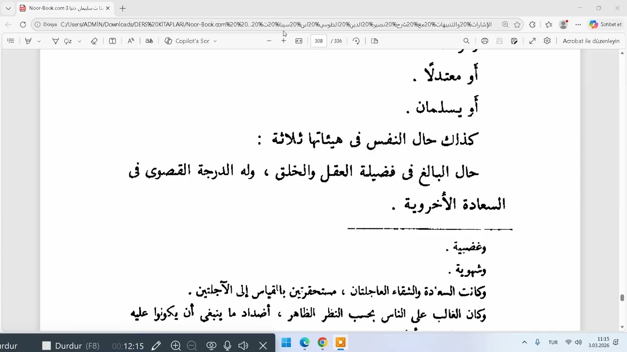 EL ,İŞARATU VE TENBİHATU 7  NEMET 24  FASIL