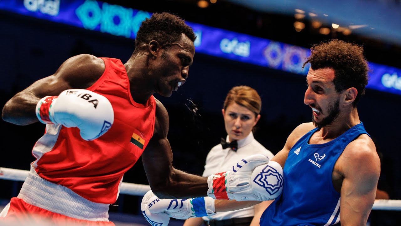 Sofiane Oumiha (FRA) vs. Abdul Omar (GHA) IBA World Boxing Championships 2023 (60kg)