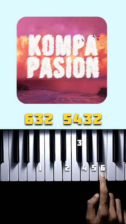 Kompa pasión - Frozy • very easy piano tutorial #piano #pianolessons #tutorial