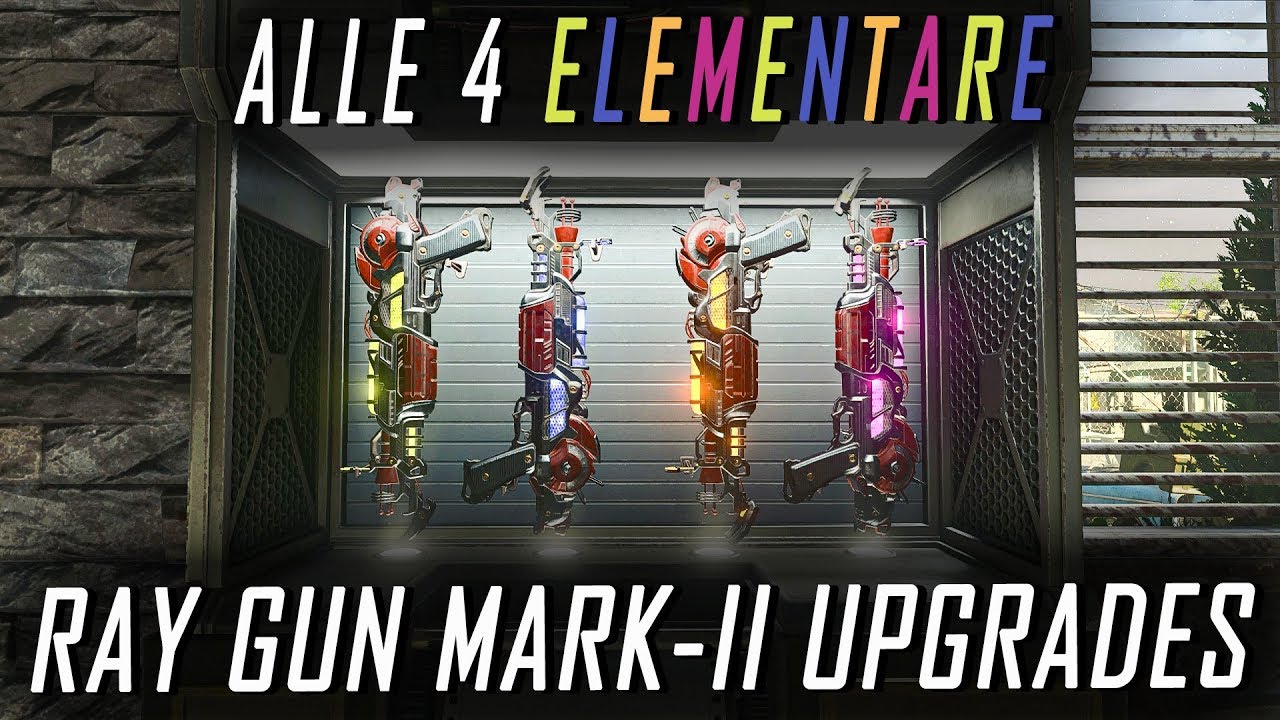 ALLE 4 Elementaren Ray Gun Mark-II Upgrades/Verbesserungen (Gelb, Lila, Orange, Blau) | Alpha Omega