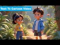 Text to Cartoon Video | Ai Cartoon Video Generator Free | Cartoon Video Kaise Banaye |100% Free Tool