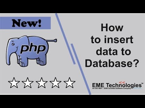 How to insert data to Database in PHP