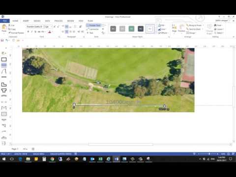 Google maps to scale in Visio