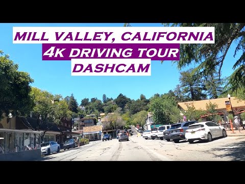 Mill Valley, California | 4k Driving Tour | Dashcam
