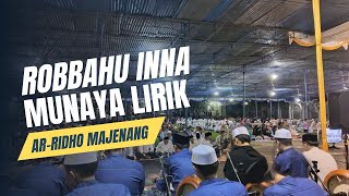 ROBBAHU INNA MUNAYA | FULL LIRIK ARAB | VERSI HADROH TERBARU 2024