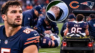 Cole Kmet Suffers Scary Knee Injury 😨 | Bears vs Patriots 2026 | Latest Injury Update