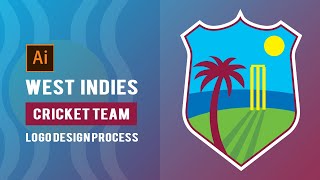 West Indies Cricket Team logo design process screenshot 2