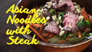 Asian Rice Noodle Salad with Steak Recipe
