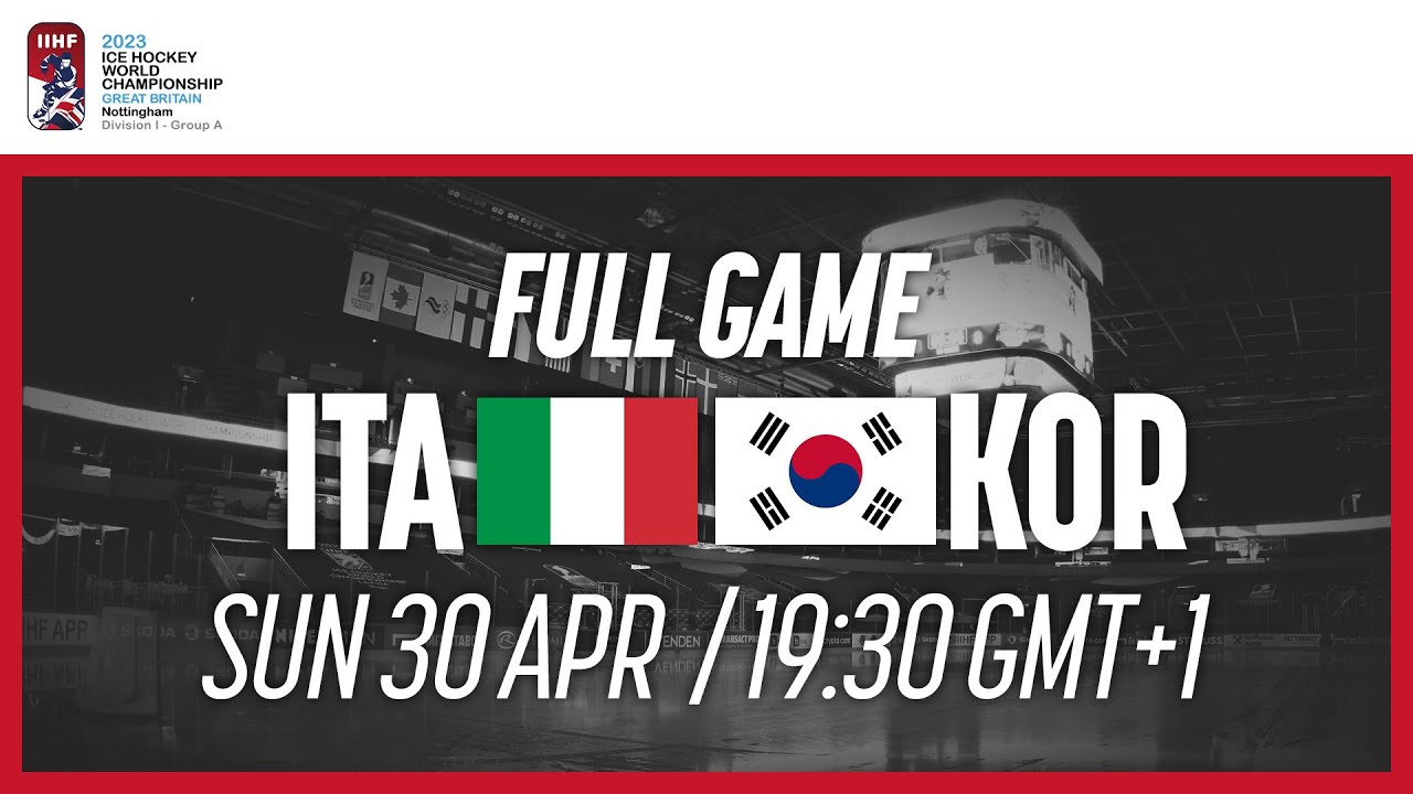 Full Game Italy Vs Korea 2023 IIHF Ice Hockey World Championship full-game-italy-vs-korea-2023-iihf-ice-hockey-world-championship