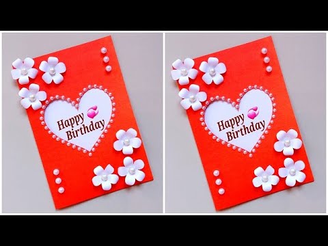 Beautiful handmade Birthday greeting card for Best friend / Easy and Beautiful Birthday card making