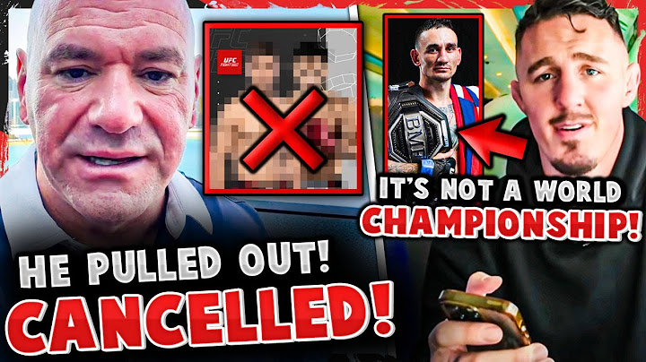 UFC MAIN CARD FIGHT CANCELLED! Tom Aspinall DOESN'T LIKE BMF BELT!? Max Holloway FRUSTRATED!
