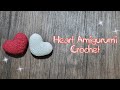 Heart Amigurumi Crochet Tutorial | Easy Step by Step for Beginners ❤️🤍 #love #crochet #amigurumi 