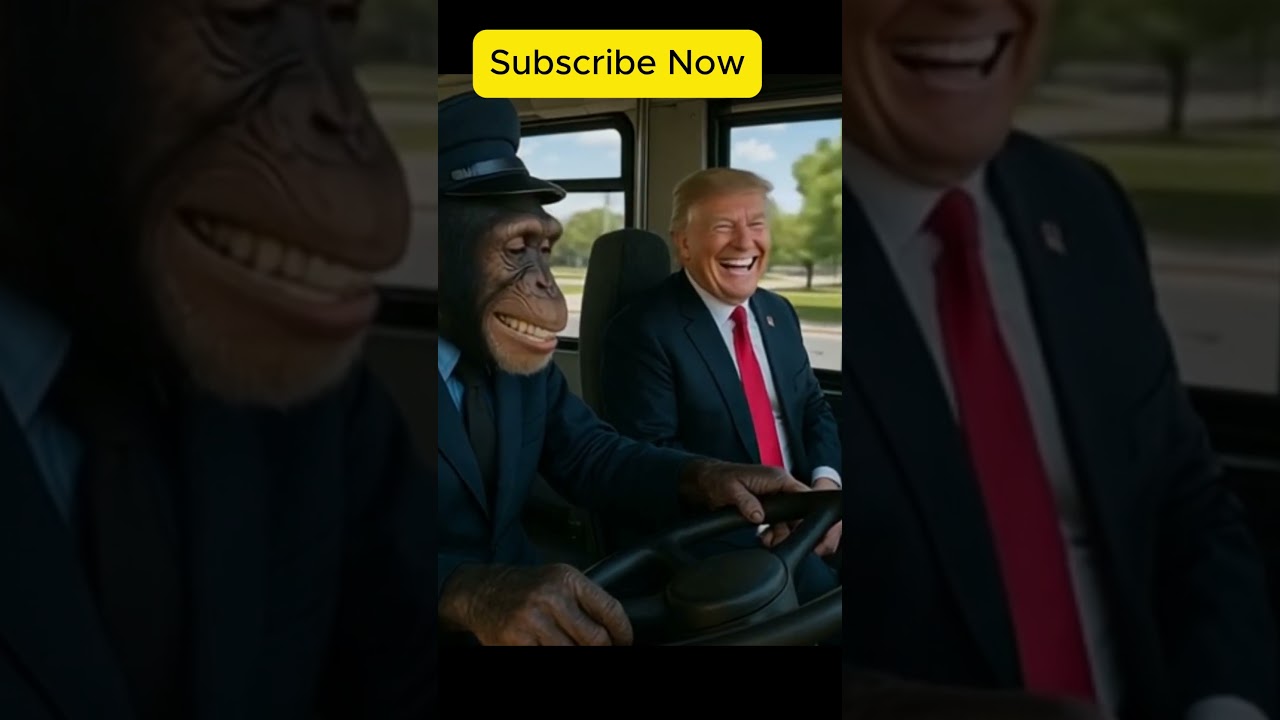 "Monkey Behind the Wheel: Trump’s Wildest Uber Ride Yet!" 