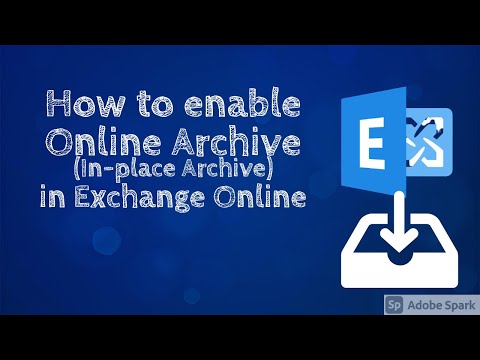 Enable Online Archive (In-place Archive) in Exchange Online #Exchange #OnlineArchive