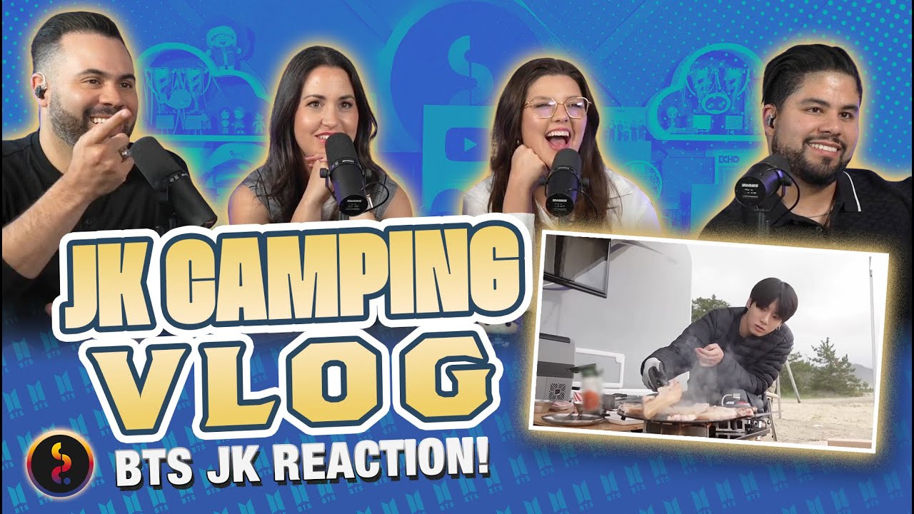 Jungkook of BTS "Camping Vlog" - JK goes camping! But mostly eating 😁 | Couples React