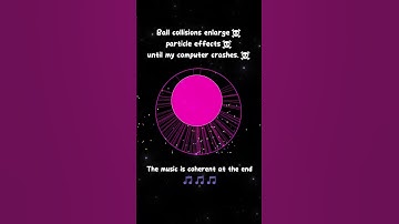 Ball collisions enlarge☠particle effects☠until my computer crashes.☠ #solarsystem #art #space