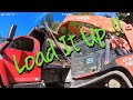 Ripping out asphalt driveway with kubota skid steer and cat excavator