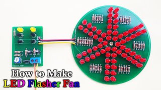 How to Make LED Flasher Decorative Fan | JLCPCB Project | Ezi Circuits