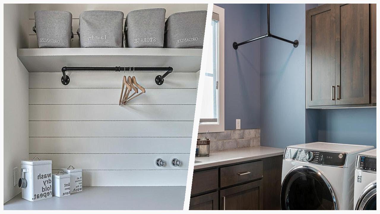 75 Industrial Ceramic Tile Laundry Room Design Ideas You'll Love