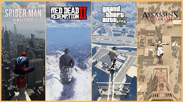 Jumping from Highest Points in 10 Different Games