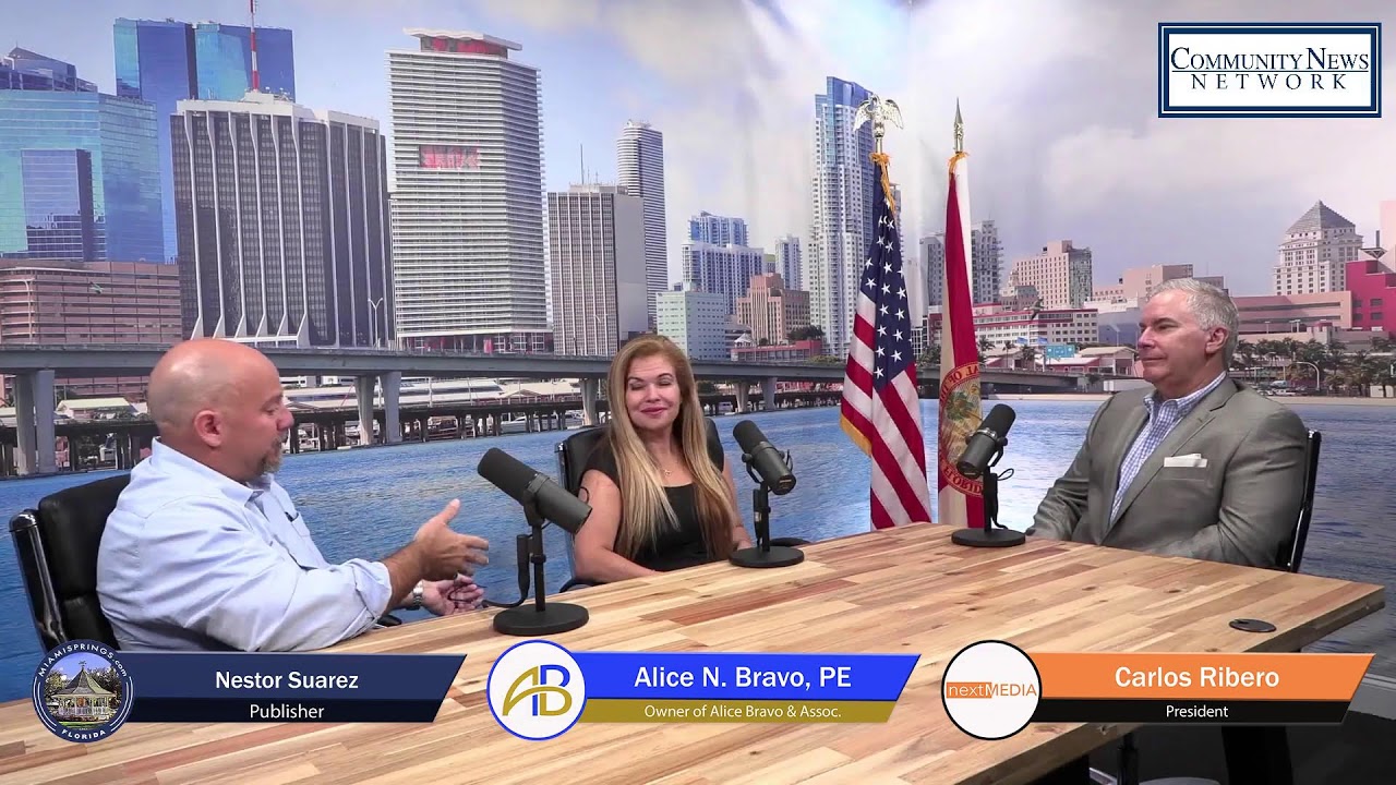 Carlos Ribero talks with Alice N. Bravo and Nestor Suarez