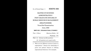 MMPH–006 June 2025 | IGNOU Previous Year Question Paper