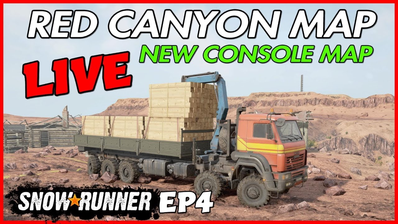 SNOWRUNNER Red Canyon new console mod map first look PS5 EP4 - YouTube