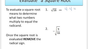Introduction to Radical Expressions