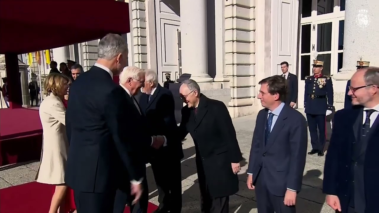 Recibimiento oficial del presidente de la República de Alemania y de la Primera Dama