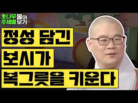 정성이 담긴 보시는 나의 복그릇을 키운다 TOP3🍀  [광우스님 소나무 주제별 몰아보기] thumbnail