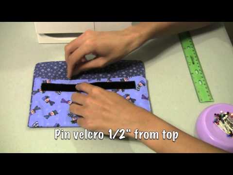 How to sew a coupon organizer or velcro clutch purse