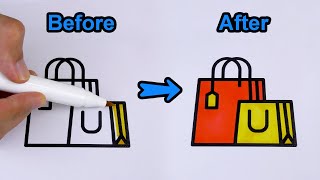 Shopping bag - Satisfying Coloring #8