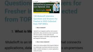 150 MuleSoft Interview Questions and Answers for Freshers (2025) | Top MuleSoft Interview Guide