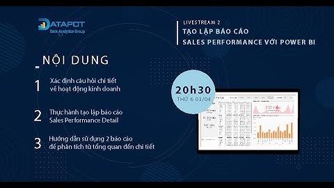 Tạo lập báo cáo Sales Performance Detail với Power BI