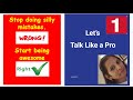 Avoid silly grammar mistakes. Part1 Talk like a Professional. Easy English speaking