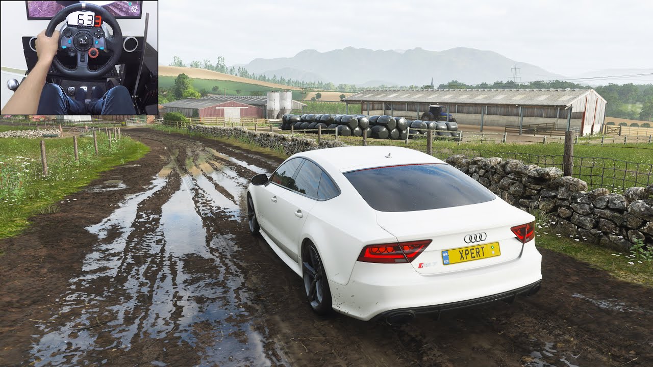 forza 4  2022  Audi RS7 Sportback - Forza Horizon 4 | Logitech g29 gameplay