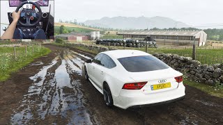 Audi RS7 Sportback - Forza Horizon 4 | Logitech g29 gameplay screenshot 3