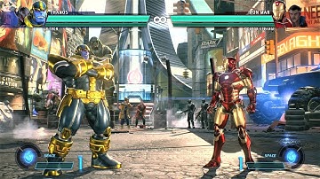 Thanos & Ultron vs Iron Man & Doctor Strange (Hardest AI) - Marvel vs Capcom: Infinite