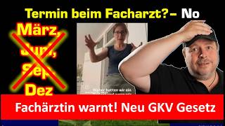 Keinen Termin mehr beim Facharzt? Ärztin warnt vor neuem GKV Gesetz