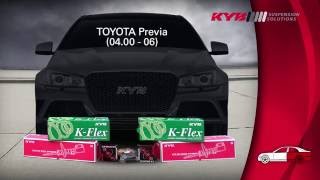 TOYOTA Previa II - REAR - Задние амортизаторы KYB установка TOYOTA Previa II - REAR - Задние амортизаторы KYB установка