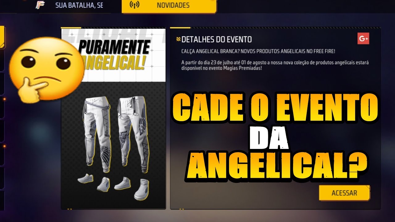 Puramente Angelical Free Fire: Calça Angelical Branca já tem data